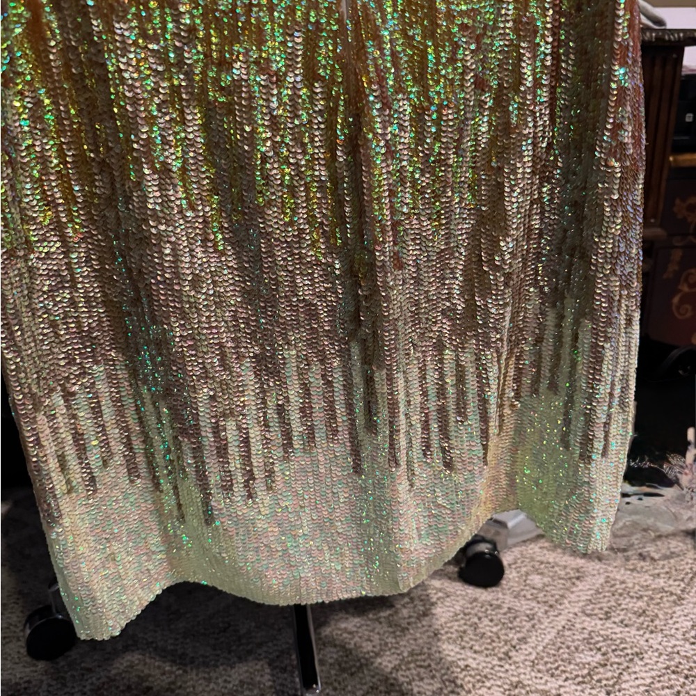 Versace Collection Iridescent Ombre sequin skirt - Picture 12 of 14